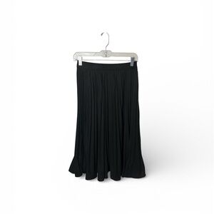 Grace Karin Black Pleated Midi Skirt | Size S